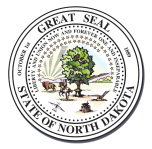 state of North Dakota logo
